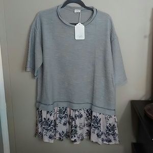 Hyku Rag Edged sweater Tunic